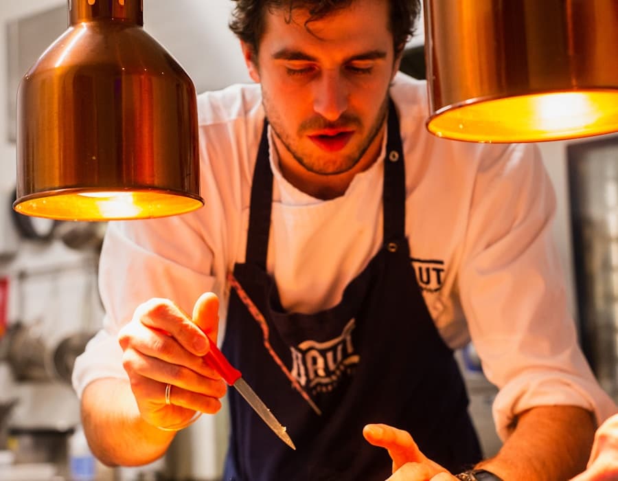 Das Team bei der Arbeit